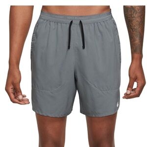 NIKE Men's Dri-FIT 5" Brief-Lined Running Shorts Size Small gray